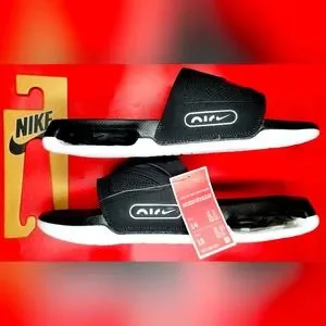 Nike | Shoes | Nike Air Max Cirro Slide Sandals Black White  display picture 1